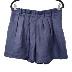 AQUA Linen Blend Shorts